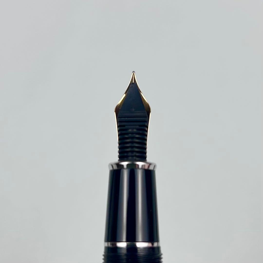 【未使用】プラチナ万年筆 PLATINUM プレジデント k18 ブラック M