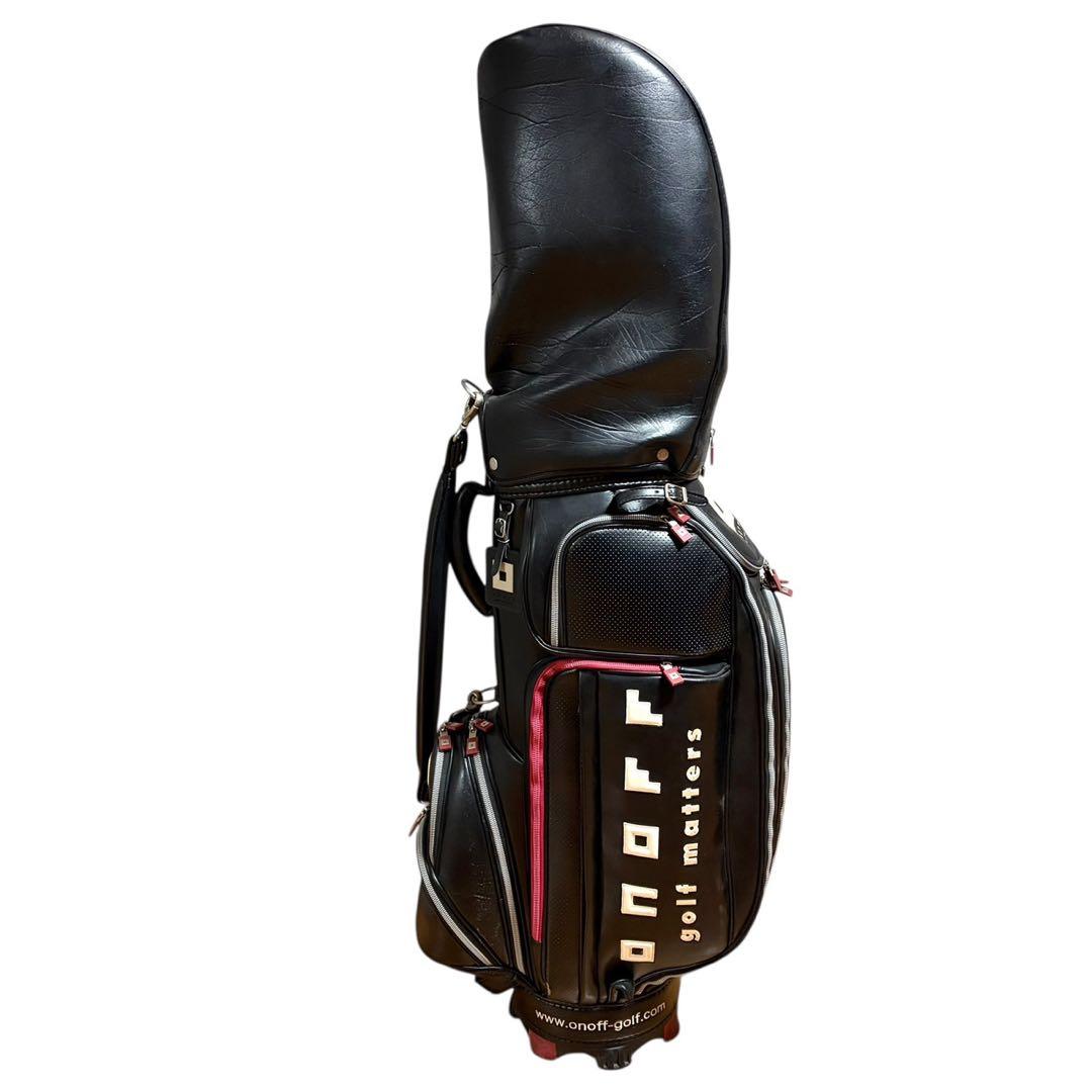 ONOFF オノフ キャディバッグ ゴルフバッグ ブラック 大容量 多収納