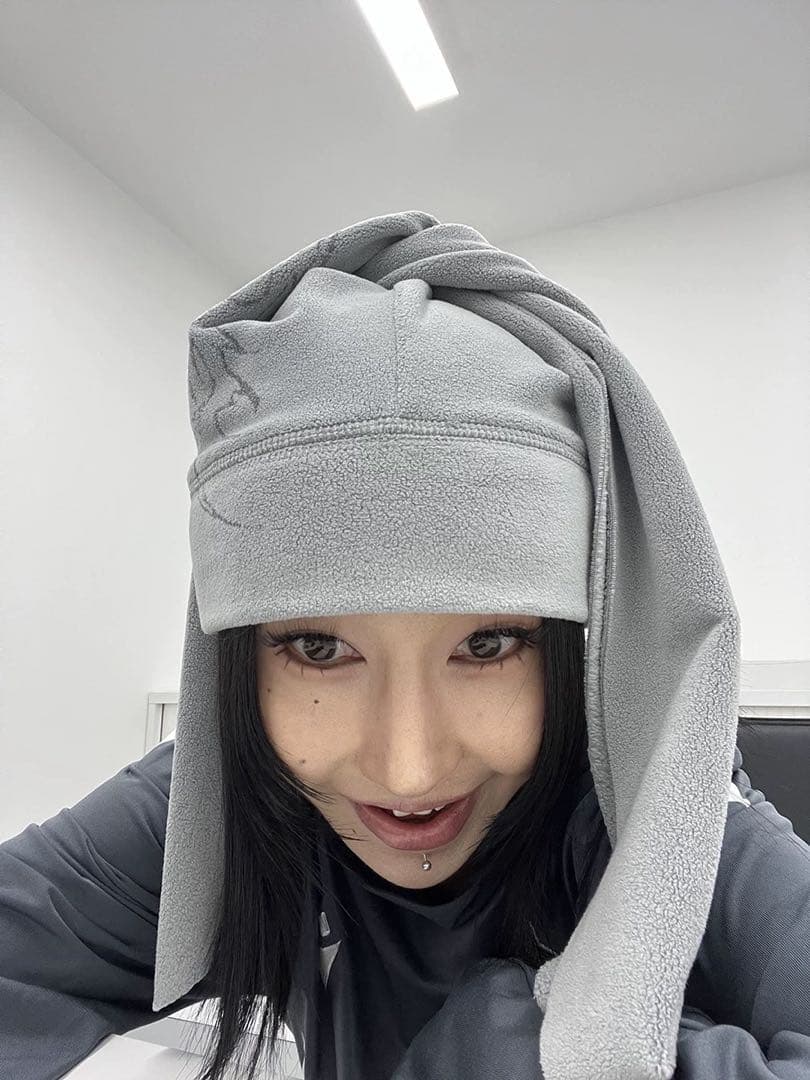 【Y2K】Fuzzykon フリースロングイヤーキャップ