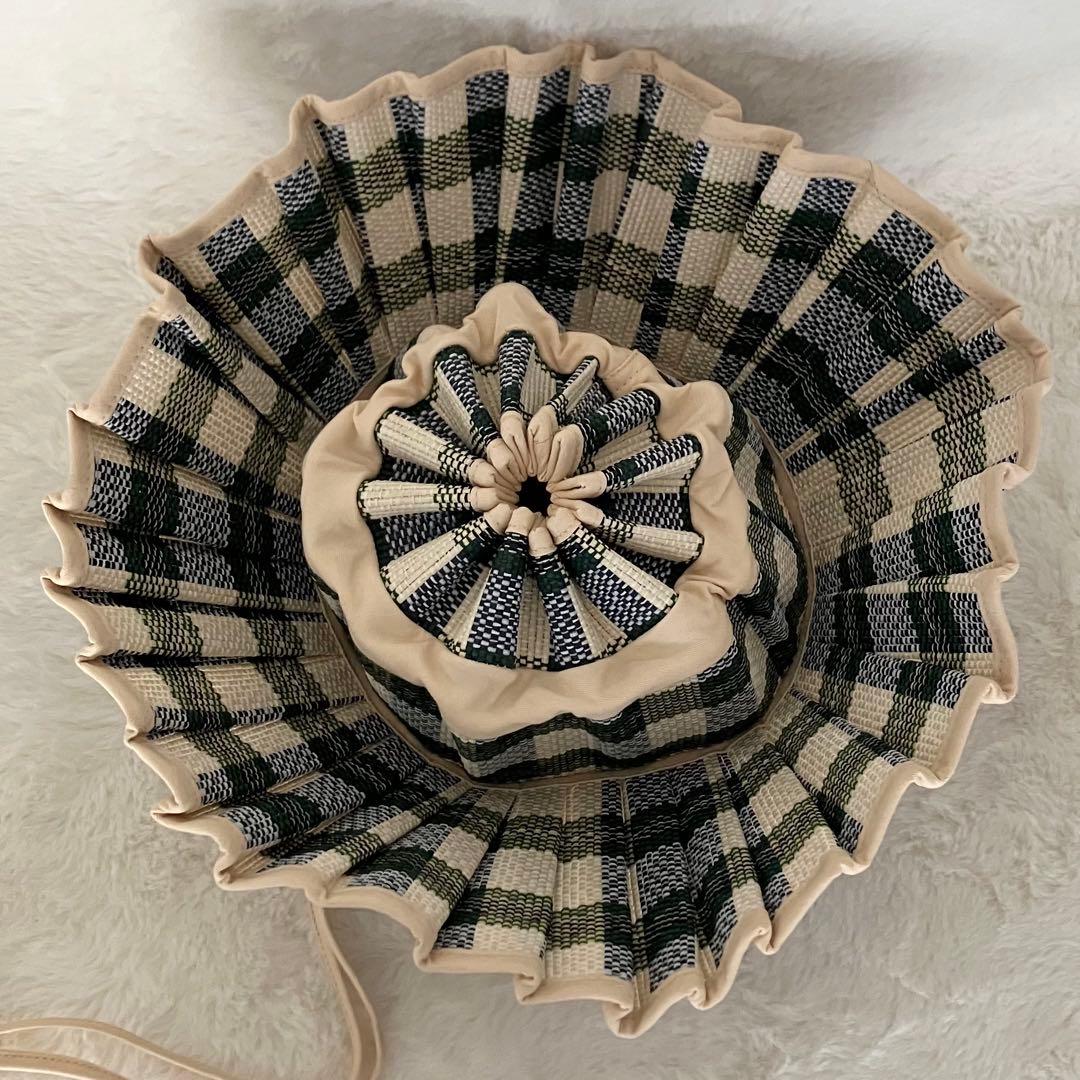 【美品】LORNA MURRAY ローナマーレイ　麦わら帽子　ハンドメイド　L