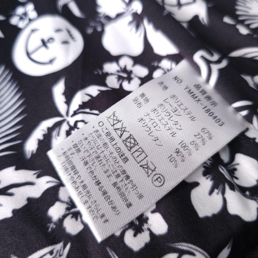 ムータマリンゴルフ 2WAY ダンボールニットパーカー L ブラック ビッグロゴ