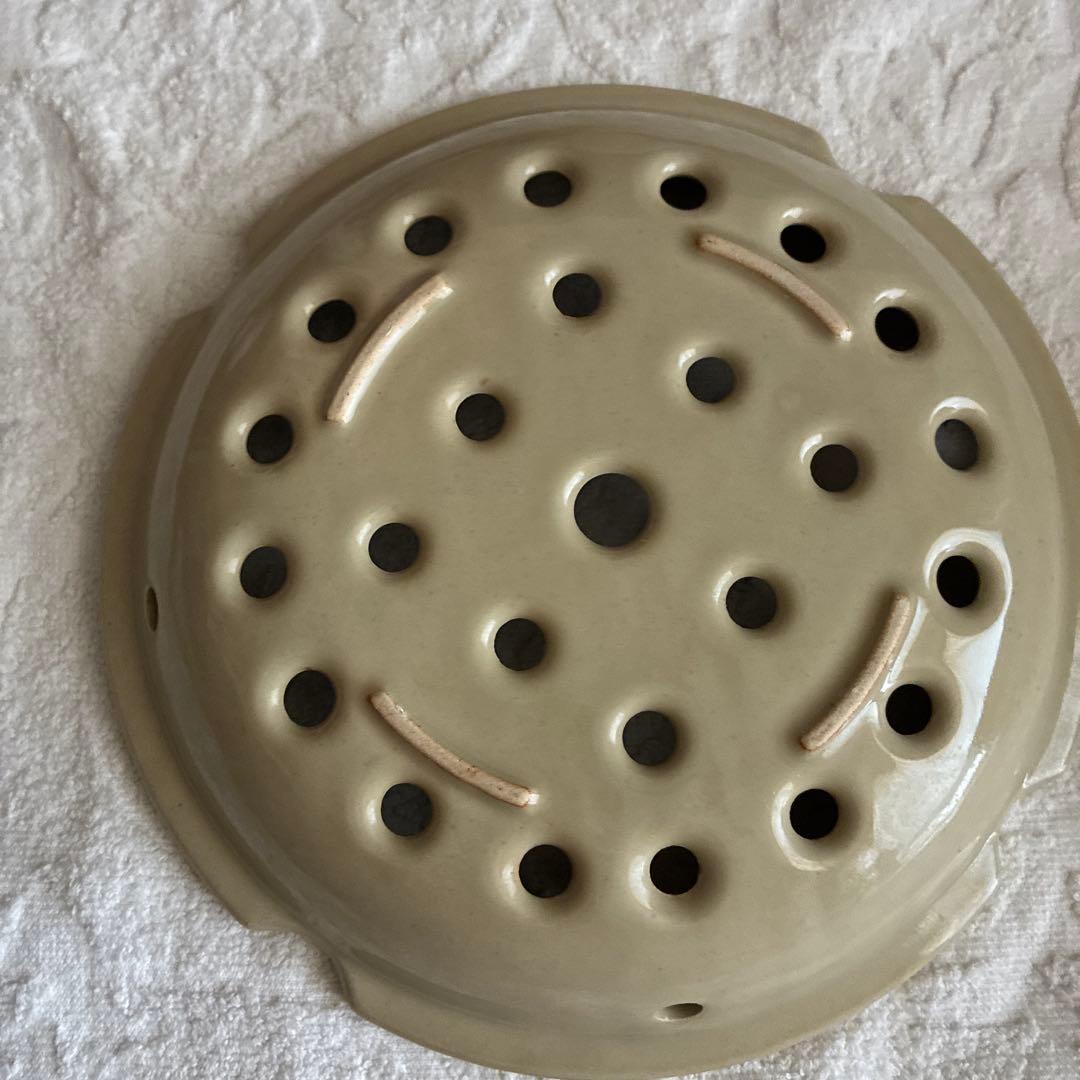 長谷園　ヘルシー蒸し土鍋　トング付き