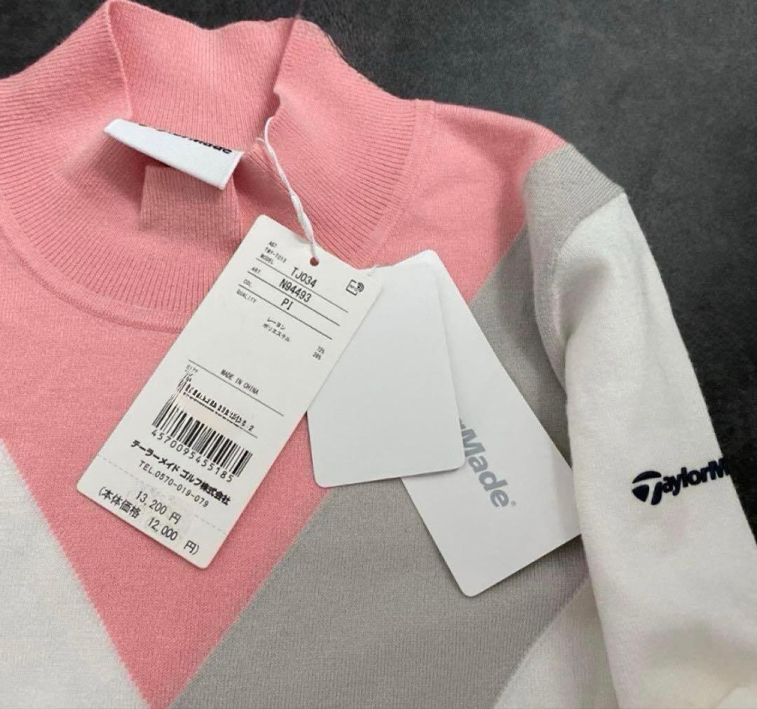 テイラーメイド ジオメトリックデザイン TaylorMade ハイネックセーター