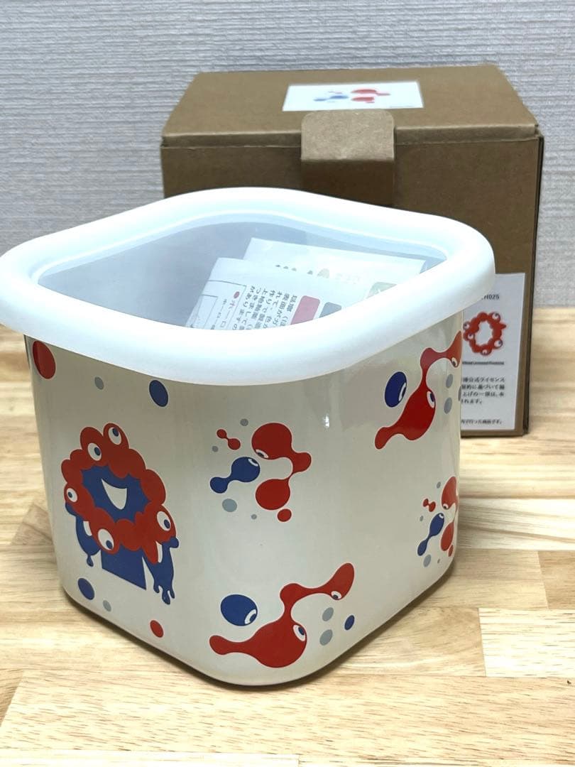 【新品】EXPO2025 ミャクミャク ホーロー キューブ ストッカー S 水玉