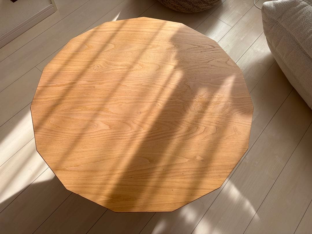 最終価格カリモクニュースタンダード　カラーウッドプレーン ラージ ローテーブル