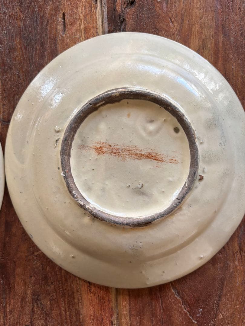 【2枚セット✨】デッドストック　ソンべ焼　ソンべ焼き　中皿2枚セット