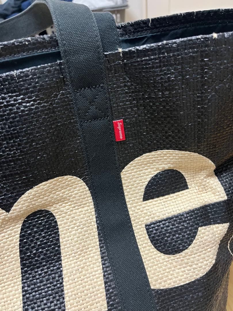 Suprem Raffia Tote Bag シュプリーム トートバック 黒