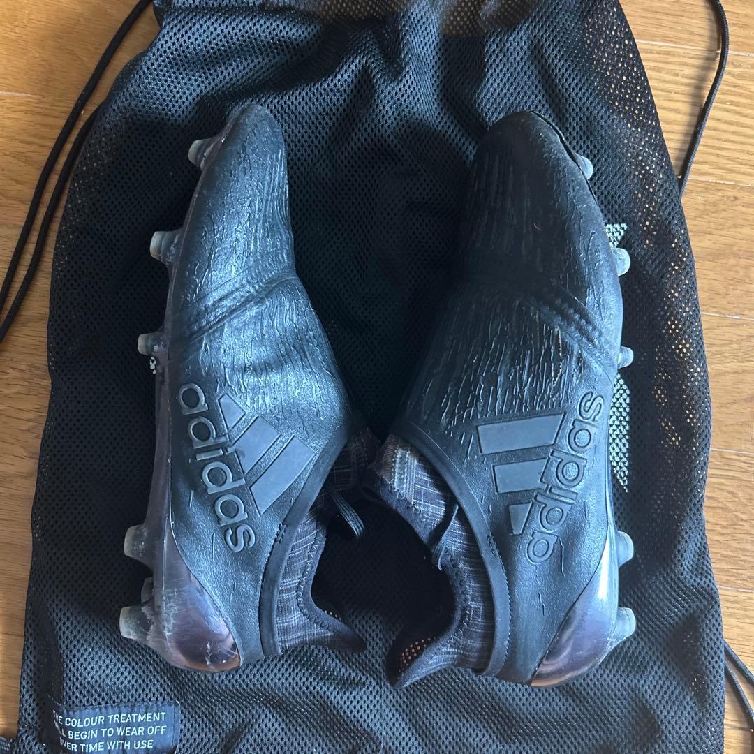 adidas ブラック サッカーシューズ 収納袋付き
