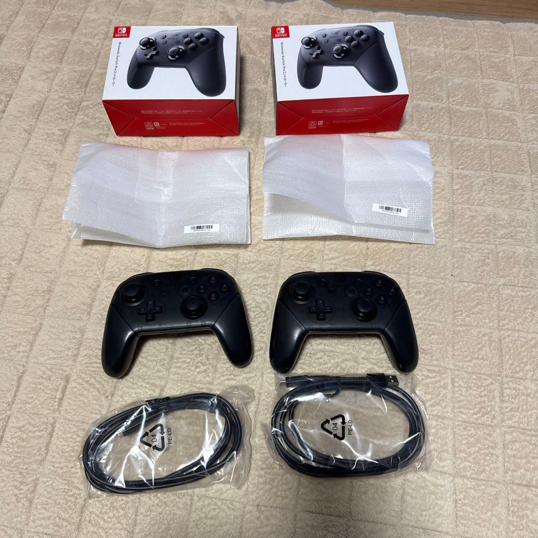 【美品】Nintendo Switch Proコントローラー　2個セット