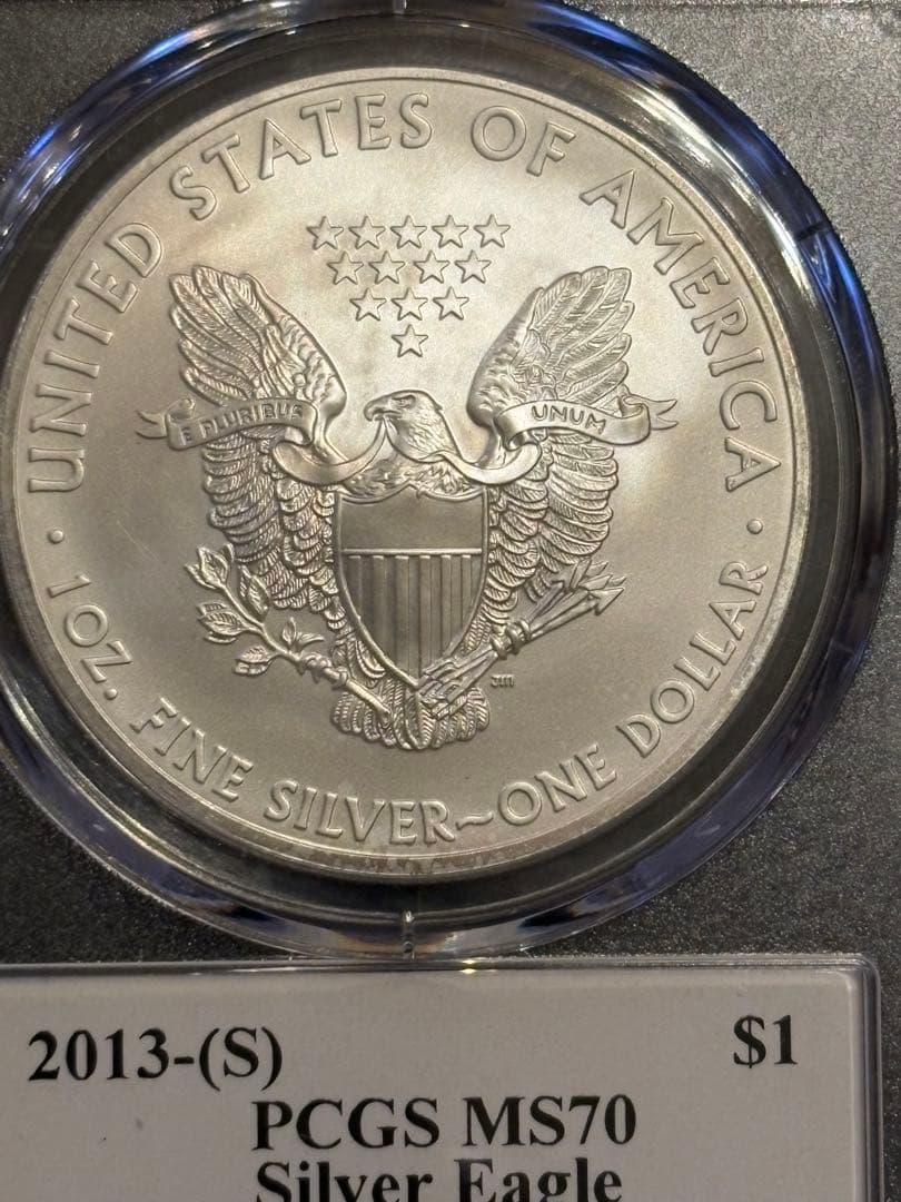 ⭐︎れりる⭐︎PCGS MS70 2013-S アメリカン・シルバー