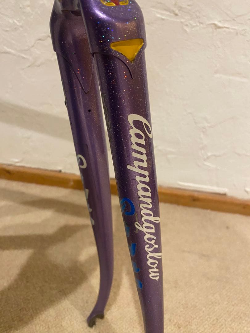 njsピスト 700c M-IDEAパープルラメ クリンチャー ブローチャーズ