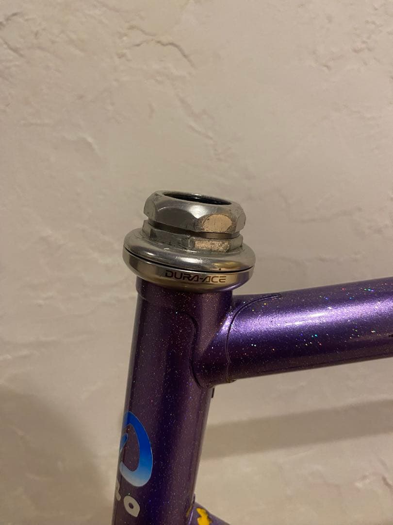 njsピスト 700c M-IDEAパープルラメ クリンチャー ブローチャーズ