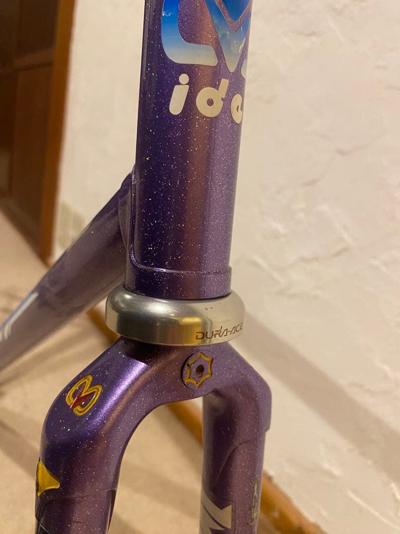 njsピスト 700c M-IDEAパープルラメ クリンチャー ブローチャーズ