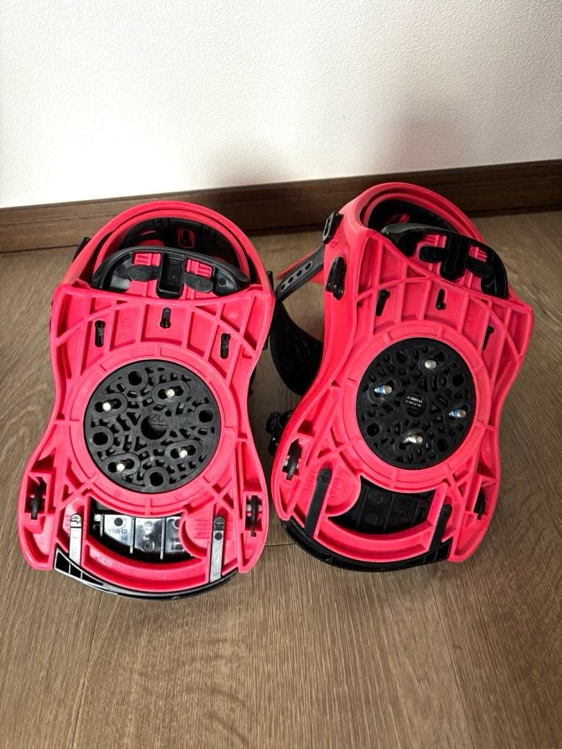 FLUX XF ビンディング Mサイズ ネオンレッド スノーボード フラックス