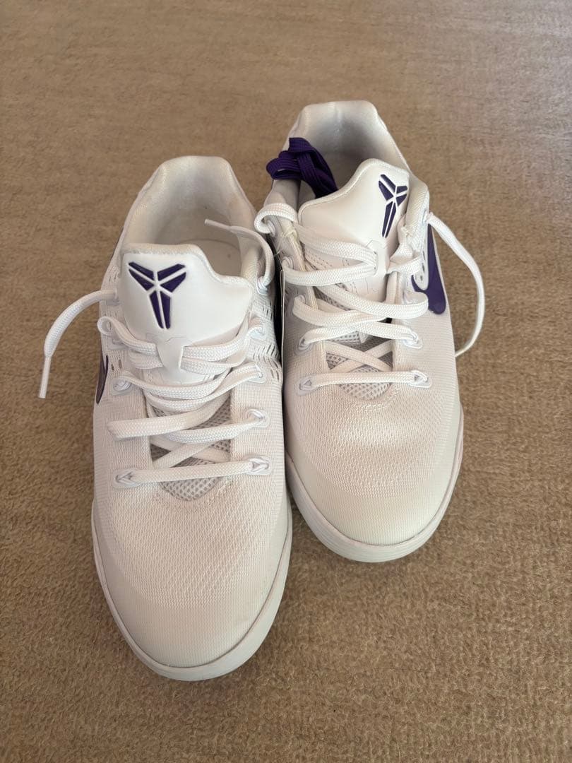 Nike バスケットボールシューズ ホワイト/パープル