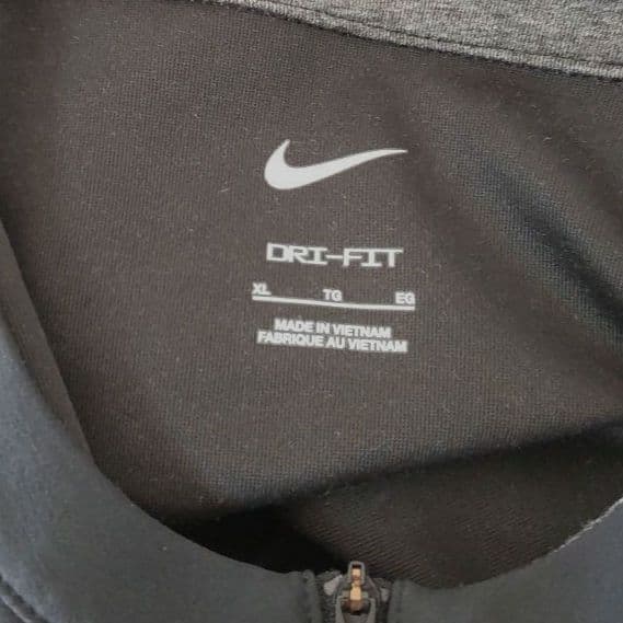 ナイキ×ジャイアンツ◆メンズ ドライフィット ハーフジップ シャツ【XL】グレー