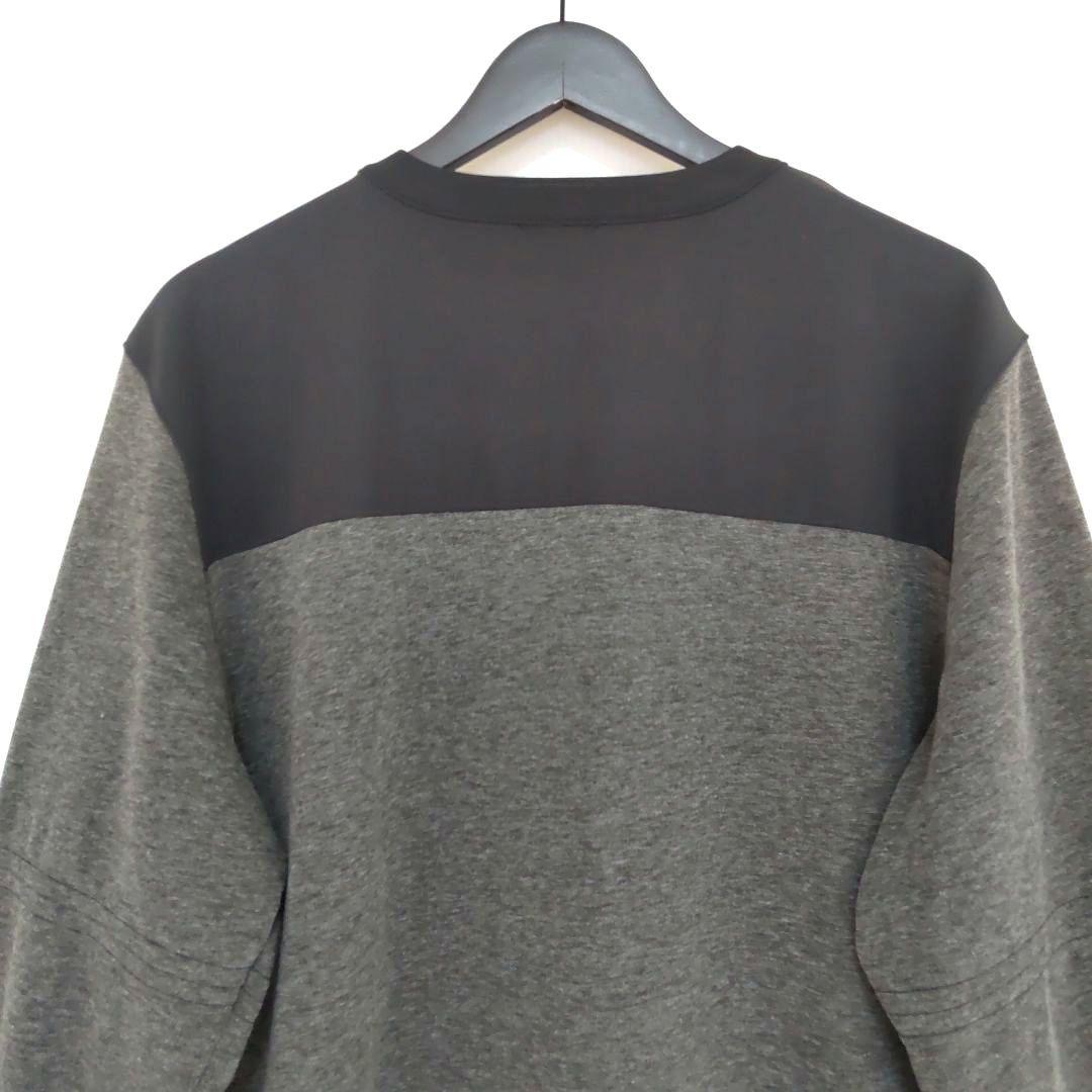 ナイキ×ジャイアンツ◆メンズ ドライフィット ハーフジップ シャツ【XL】グレー