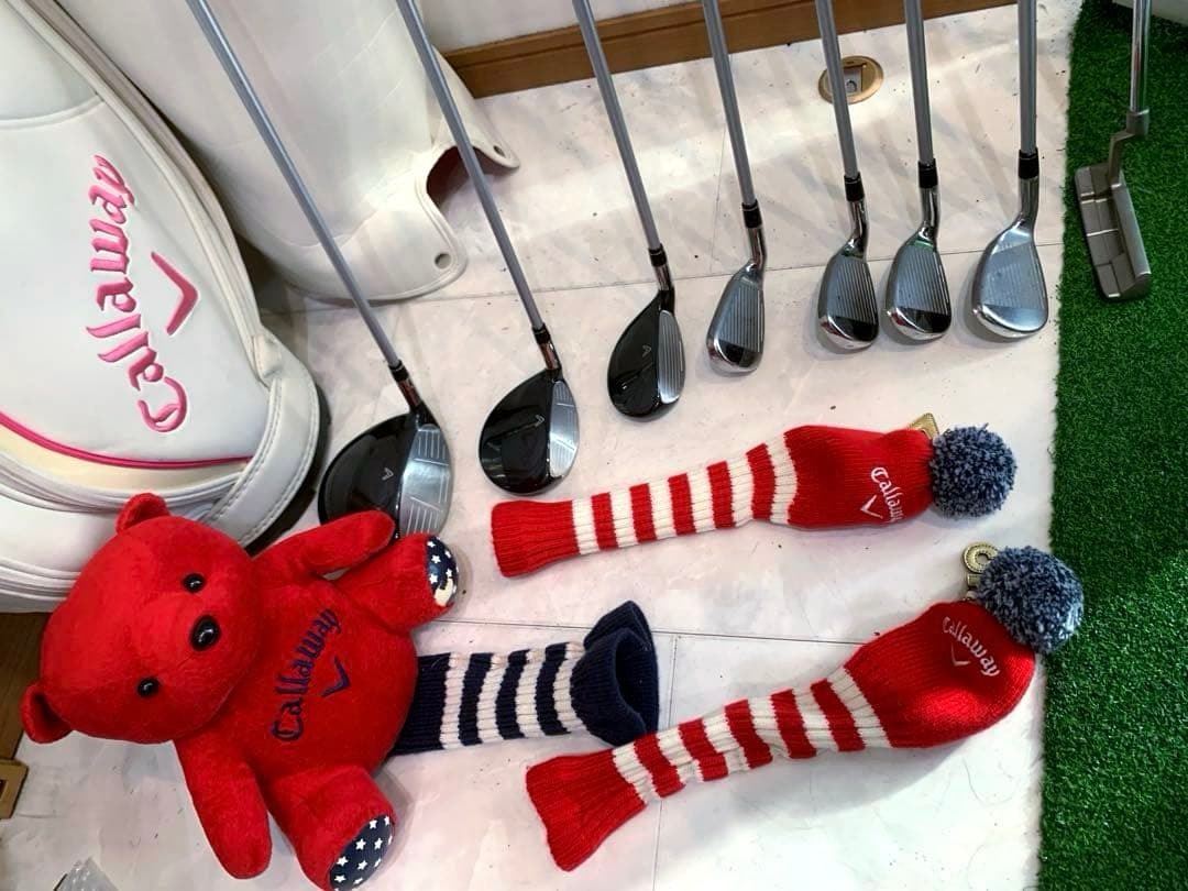 レディースゴルフクラブ セット　キャロウェイ　ベア　ソレイユ　優しく可愛い
