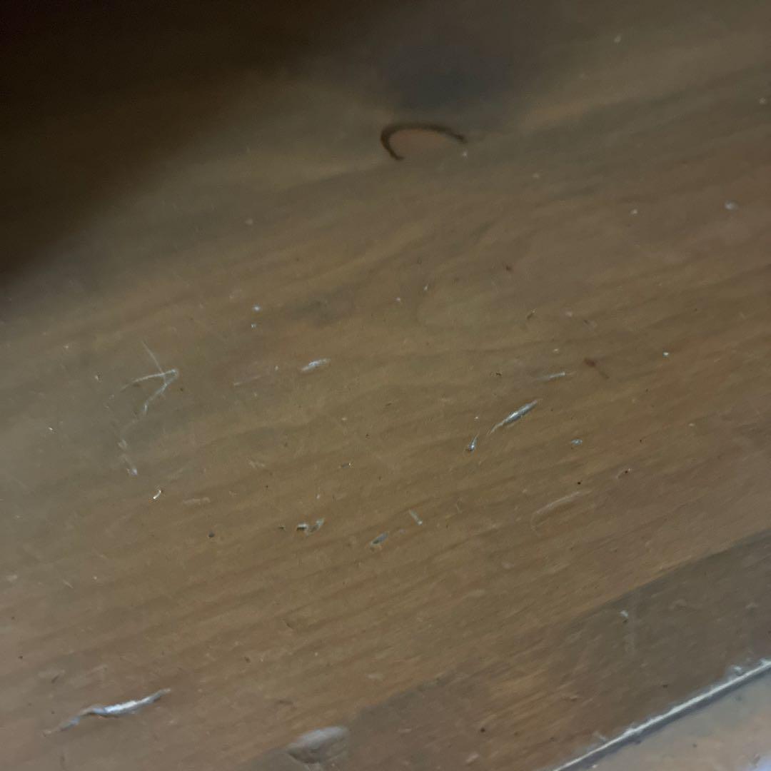 アンファン　食器棚 木製ガラス扉付きキャビネット