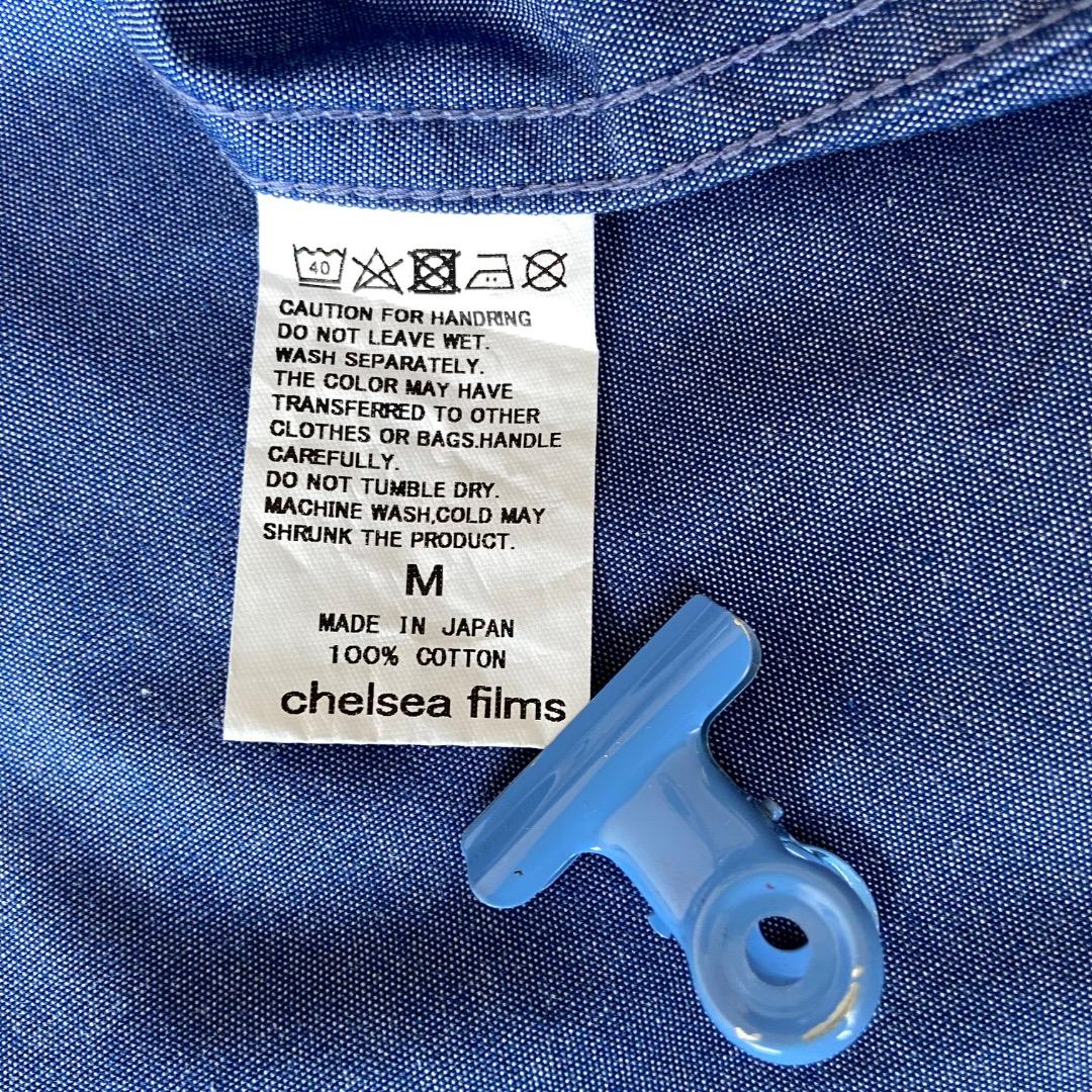 SINME シンメ ダンガリークロスボタンダウンシャツ サックスブルー M