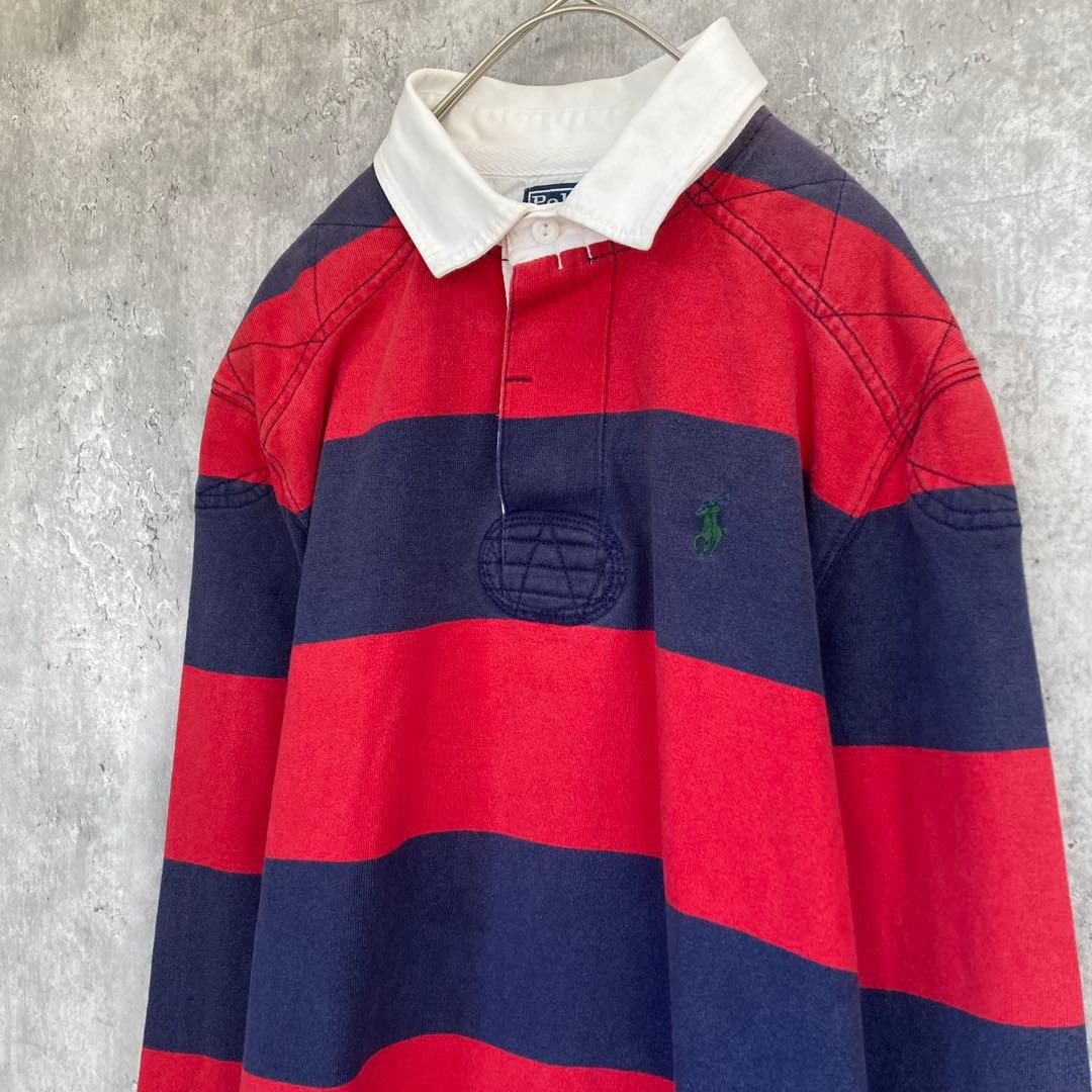 【人気カラー】ポロ ラルフローレン ラガーシャツ 長袖 ボーダー メンズ