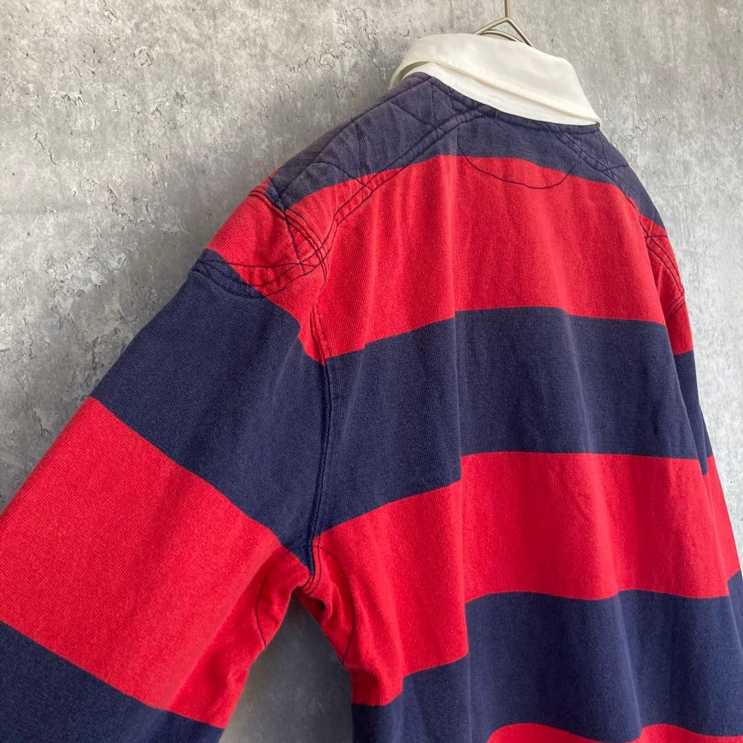 【人気カラー】ポロ ラルフローレン ラガーシャツ 長袖 ボーダー メンズ