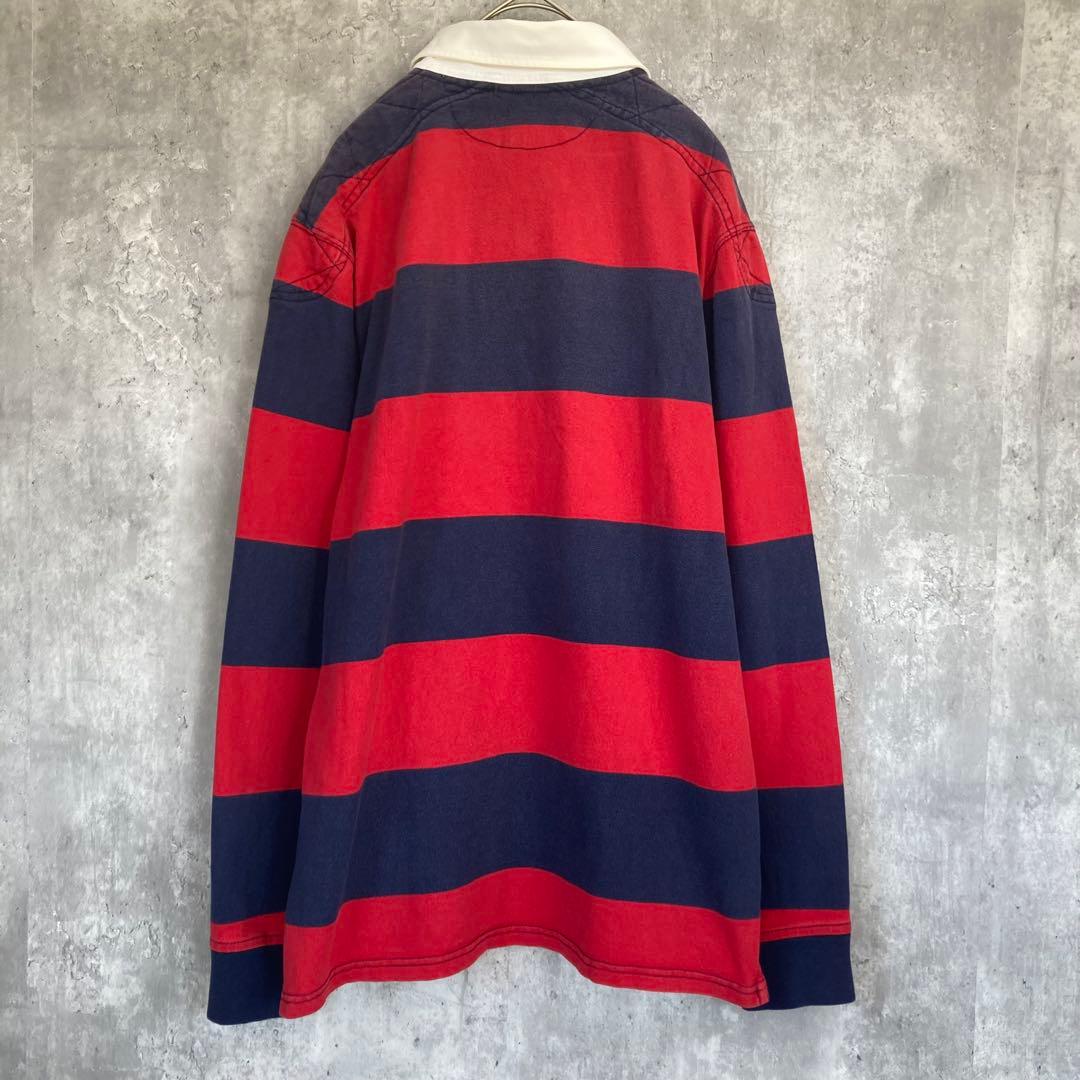 【人気カラー】ポロ ラルフローレン ラガーシャツ 長袖 ボーダー メンズ