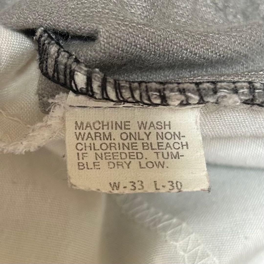 80s USA製 リーバイス 519コーデュロイ パンツ グレー W33L30