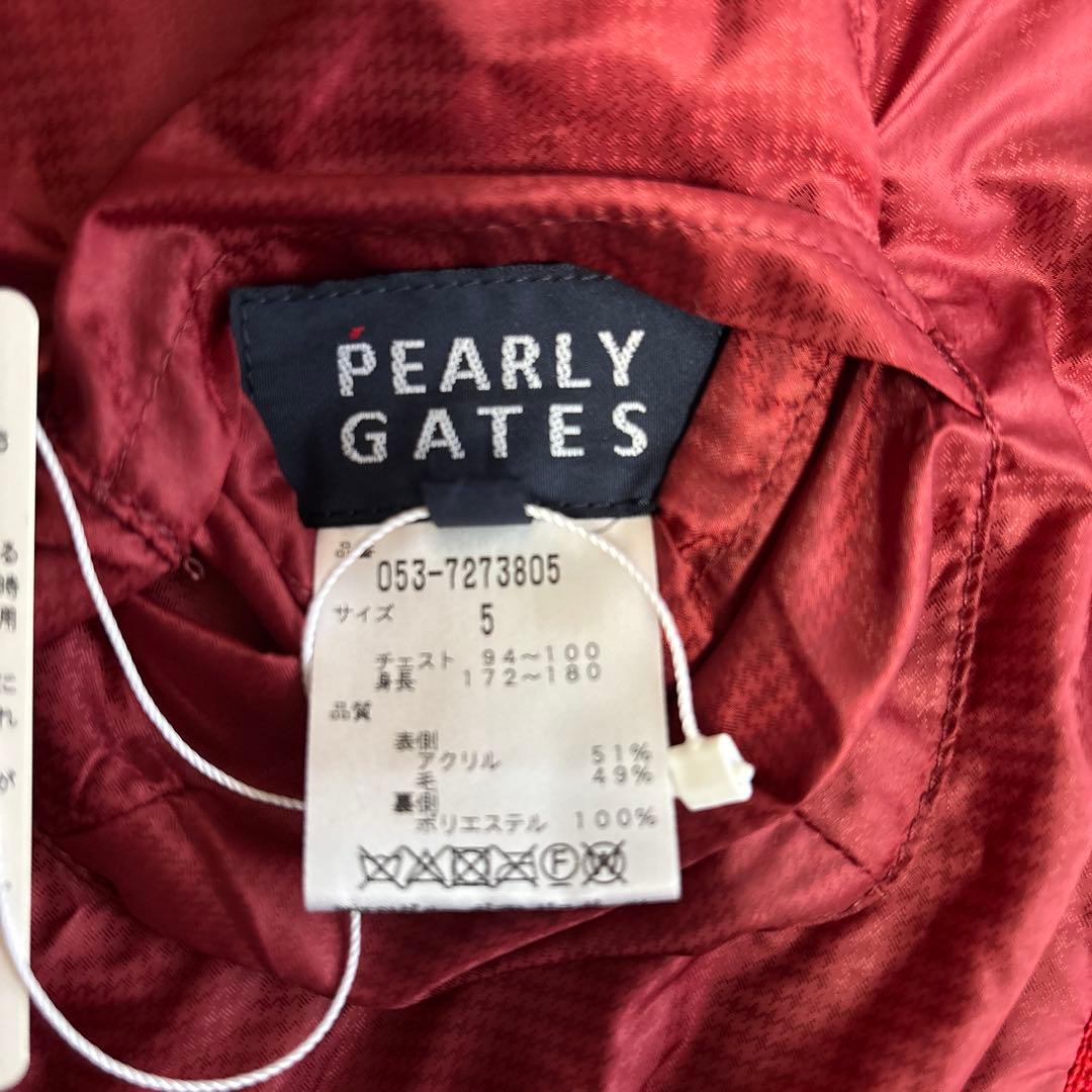 【新品】パーリーゲイツ リバーシブル ニットベスト（エンブレムロゴ採用）