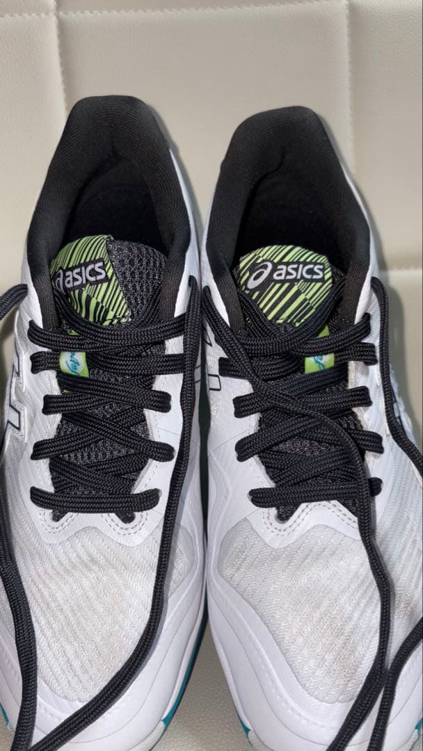 asics バレーボールシューズ ホワイト/ブラック/ターコイズ