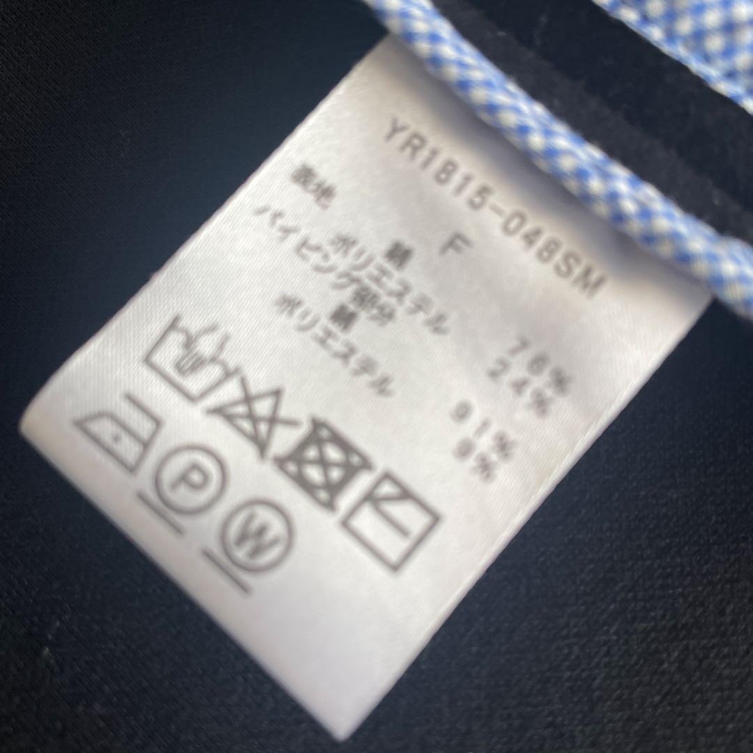 yori ハイウエストギャザージレ　ブラック