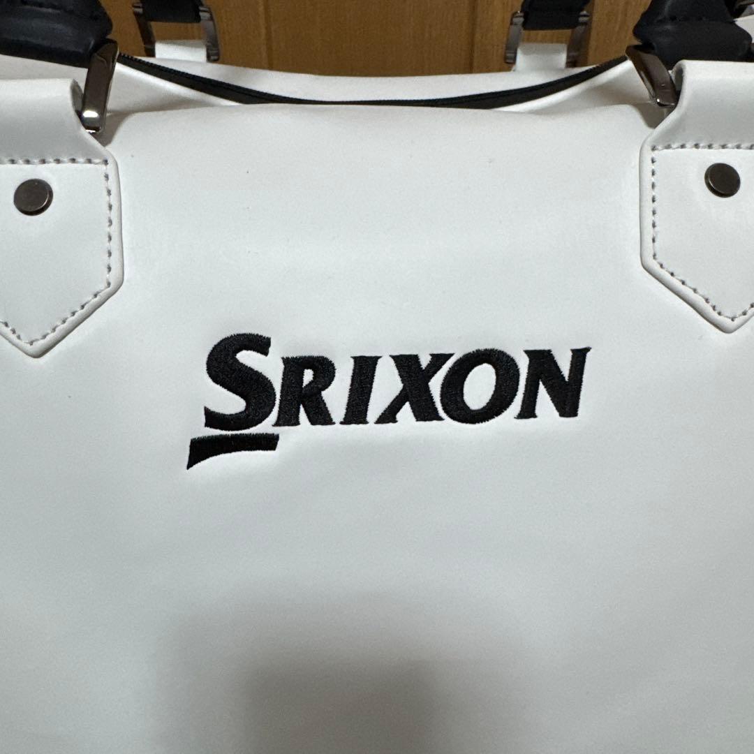 【美品】スリクソン ボストンバッグ GGB-S164 ホワイト シューズ収納可