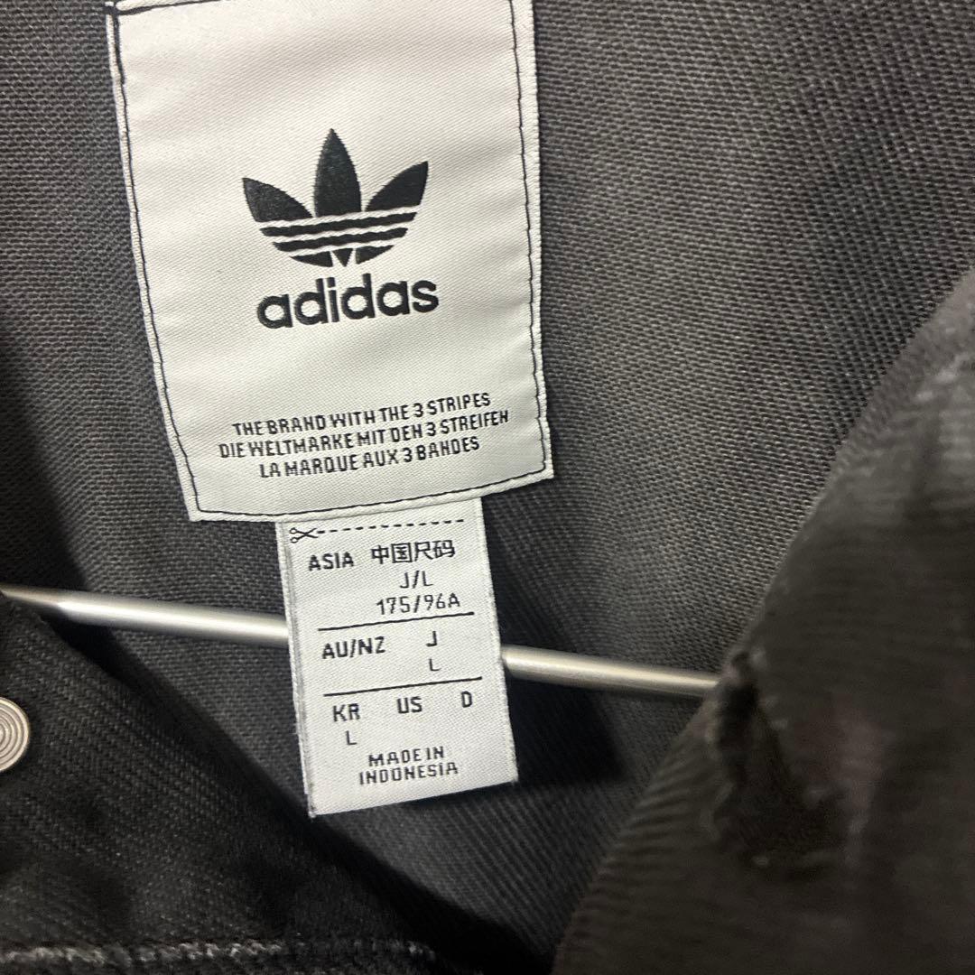 adidas Originals デニムジャケット L ブラック ヴィンテージ