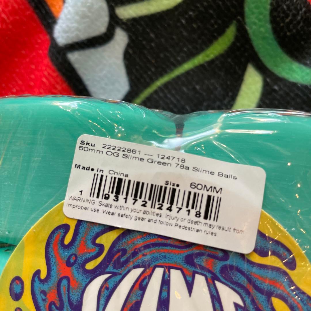 SLIME BALLS 60mm 78A スケートボードウィール