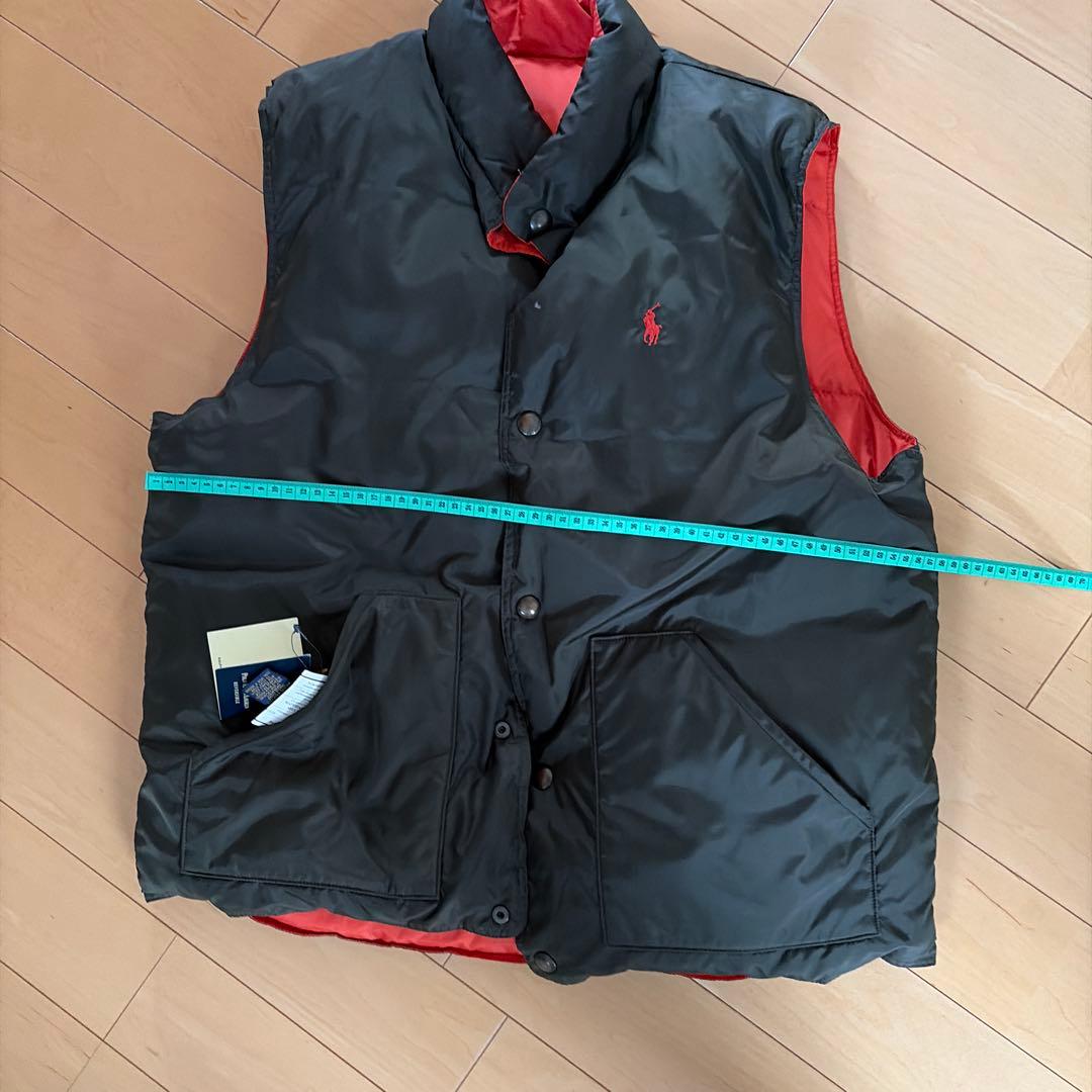 ポロラルフローレン ダウンベスト サイズL カーキ リバ