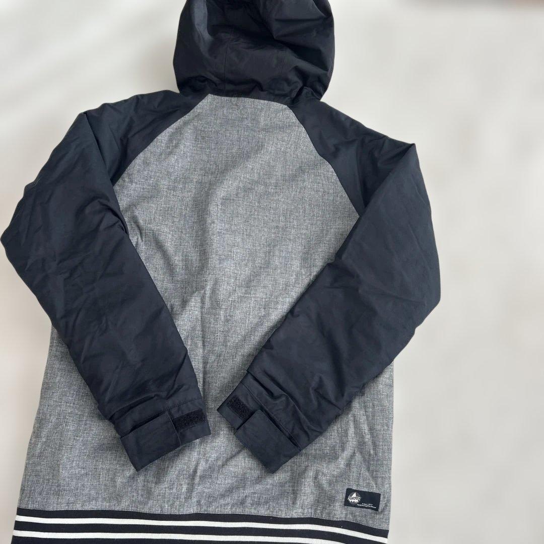 Burton フード付きジャケット グレー/ネイビー156センチから164