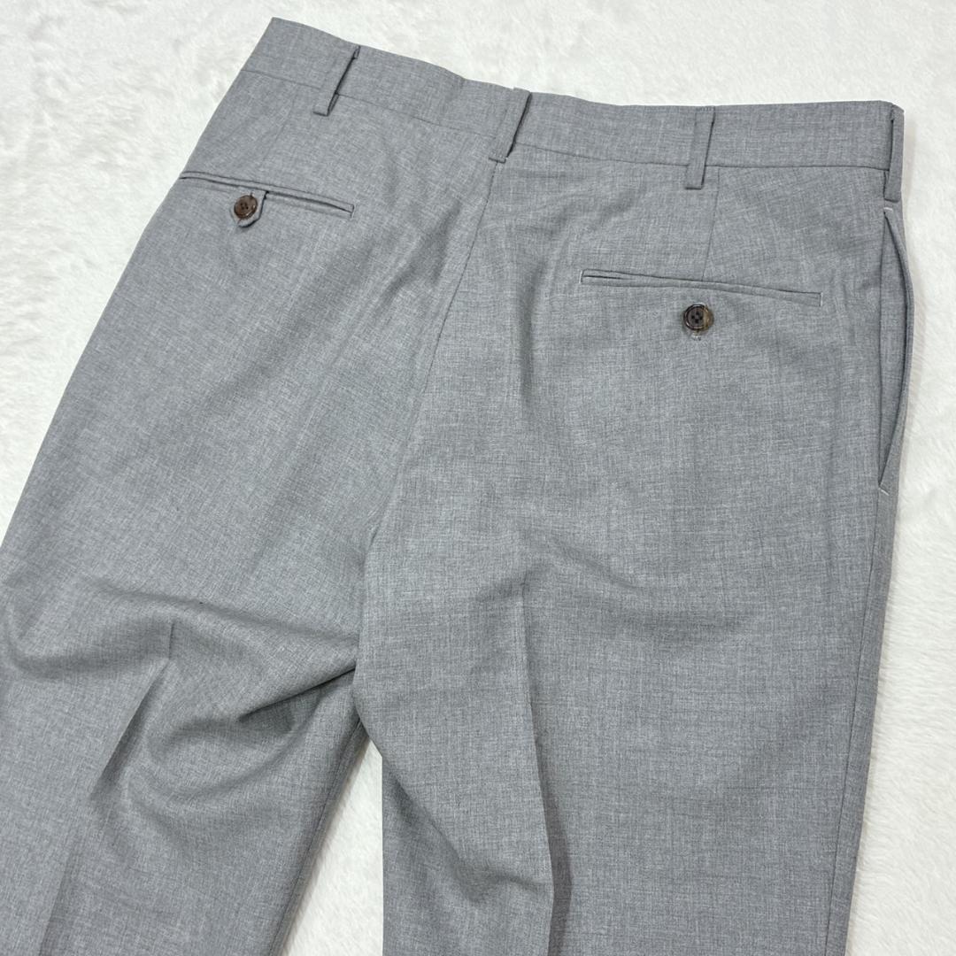 【極美品】POLO RALPH LAUREN スラックス パンツ グレー 薄手