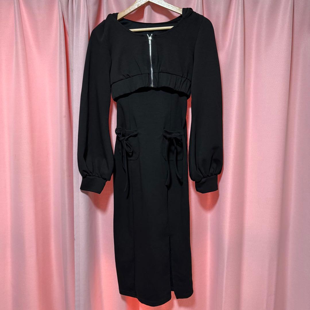 BunnyLis フーディー×ロングキャミワンピセット