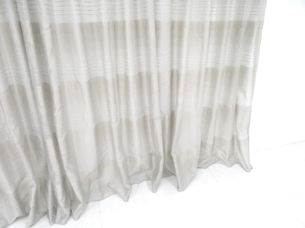 展示品　　フジエテキスタイル　高級　カーテン　セット　レース　モダン　オーダー