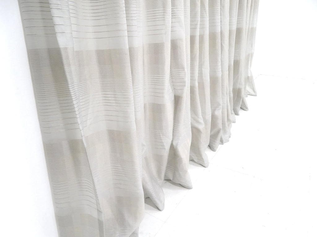 展示品　　フジエテキスタイル　高級　カーテン　セット　レース　モダン　オーダー