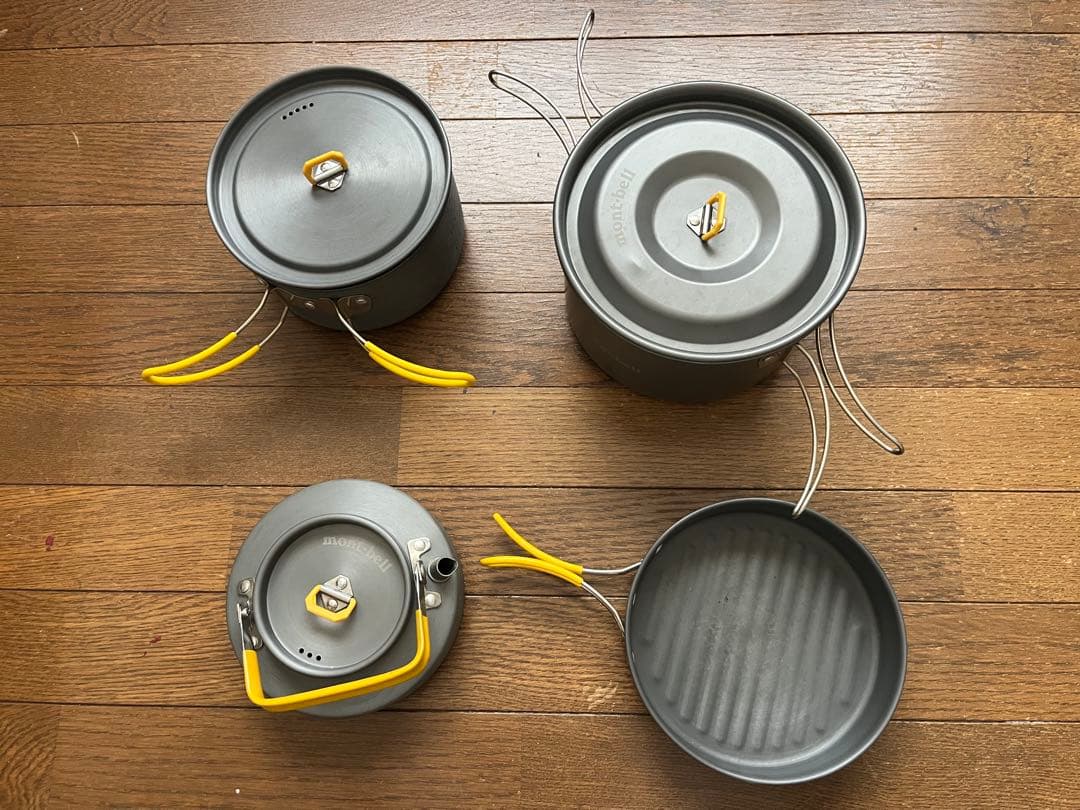 モンベル アルパインクッカー&フライパン、ケトルセット