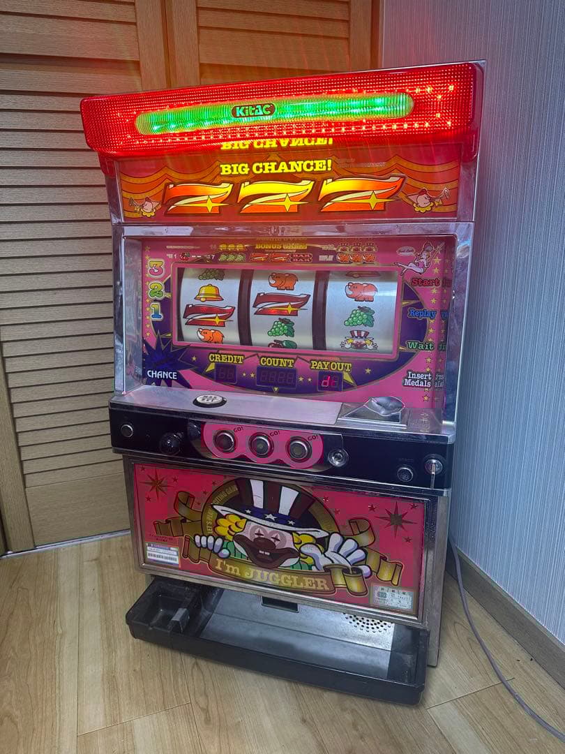 ①にっこちゃん　北電子　初代アイムジャグラーEX　パチスロ実機