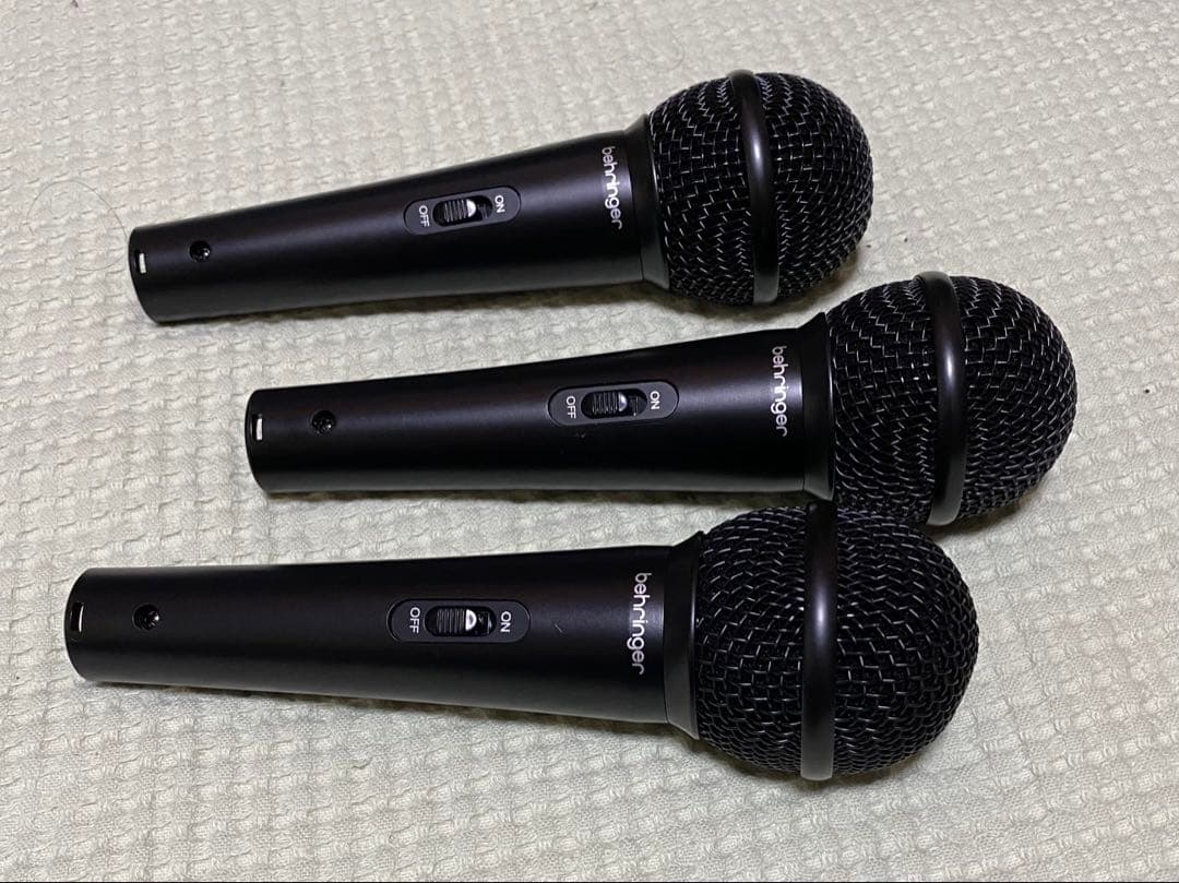 behringer ダイナミックマイク XM1800S 3本 ケーブル等