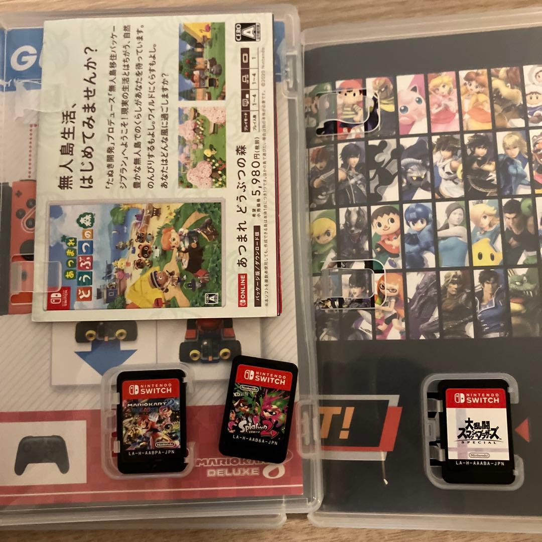 switch マリオカート8dx スマブラsp スプラトゥーン2 3本セット