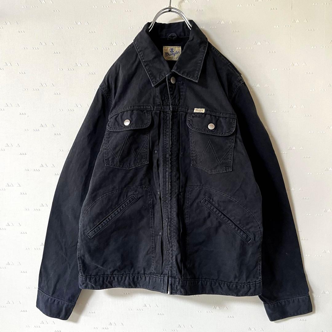 古着 60's ラングラー 66MJZ ブラック デニム ジャケット レプリカ