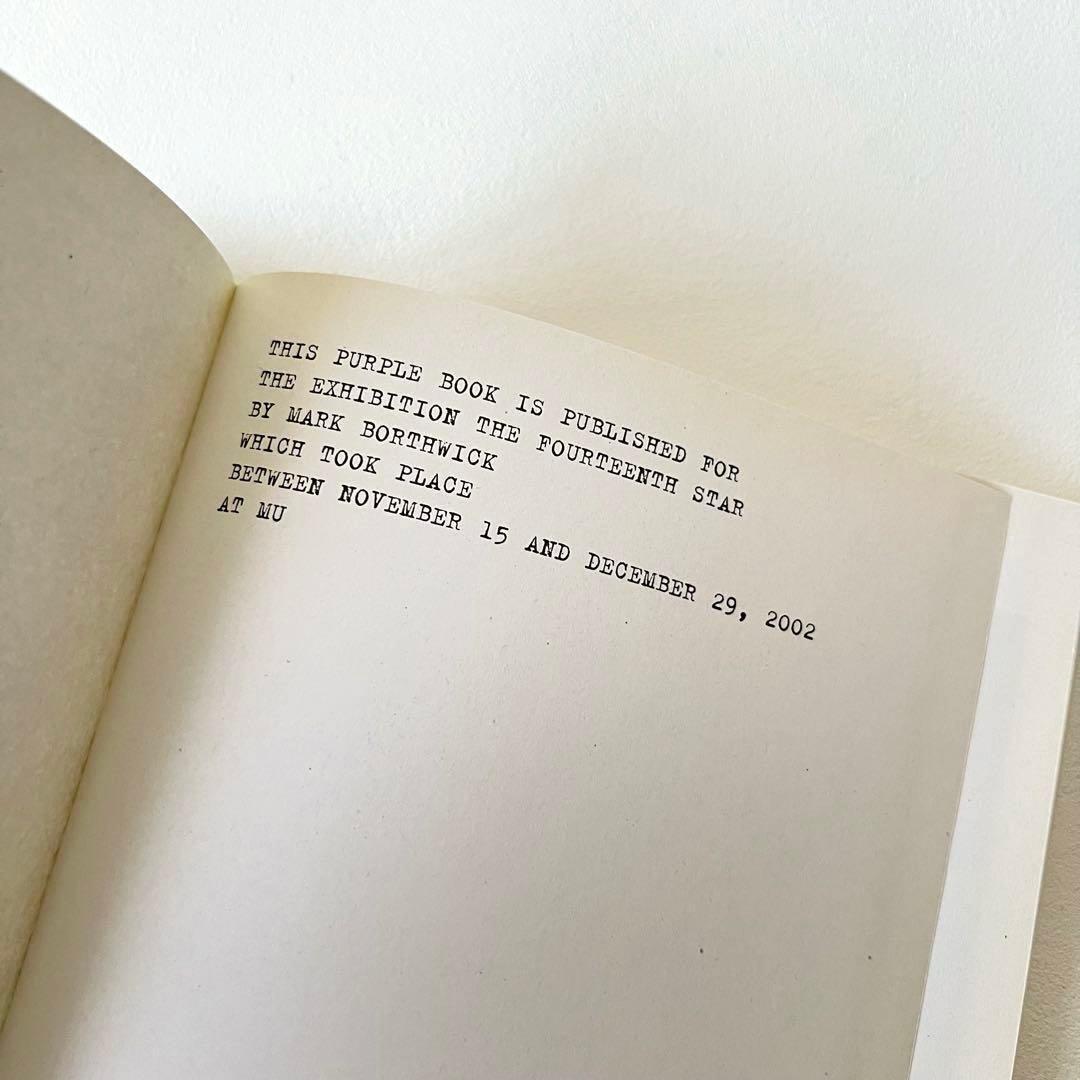 【新品】Mark Borthwick 「all events are even」