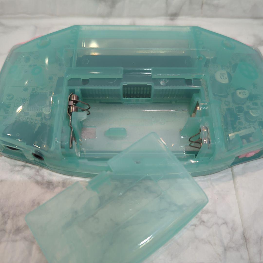 【パクチーファーム品】GBA本体 IPS液晶 ミントグリーン＆ピンク