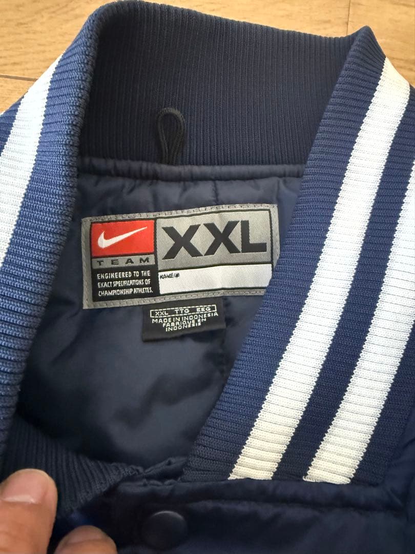 NikeナイキニューヨークヤンキースXXL ネイビースタジャン