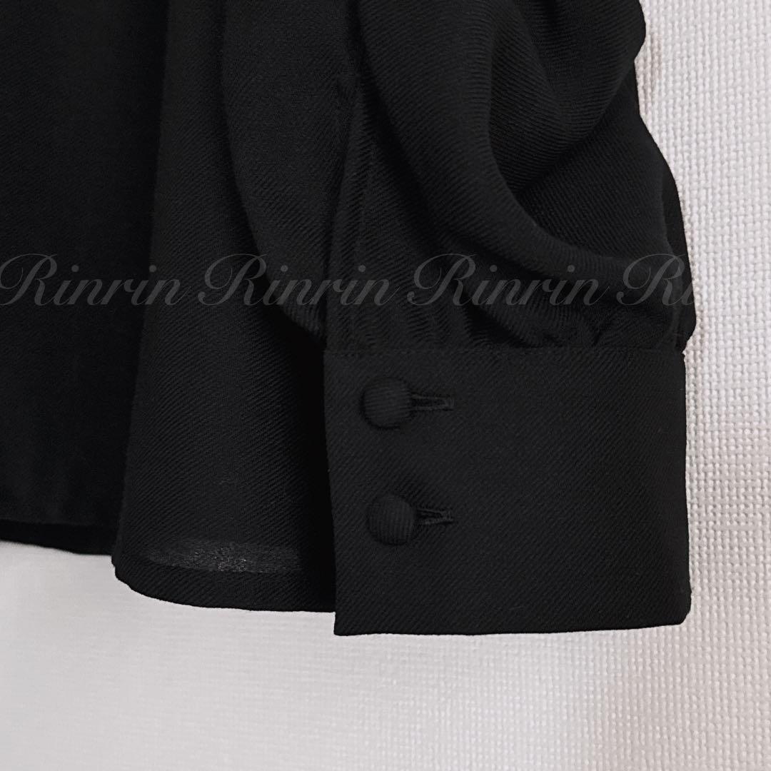 【美品】ANAYI ビエラギャザースリーブブラウス 38