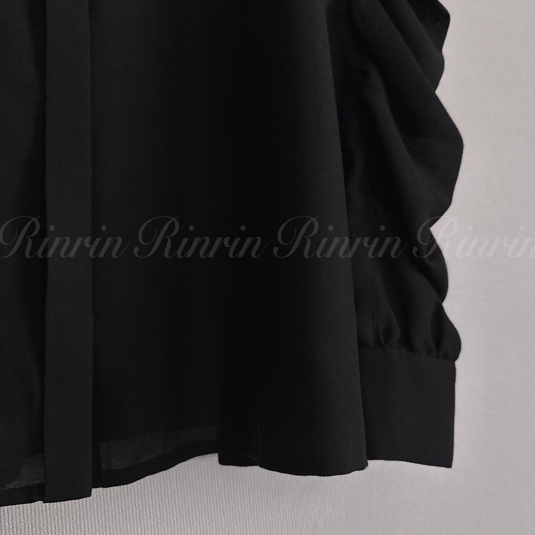 【美品】ANAYI ビエラギャザースリーブブラウス 38